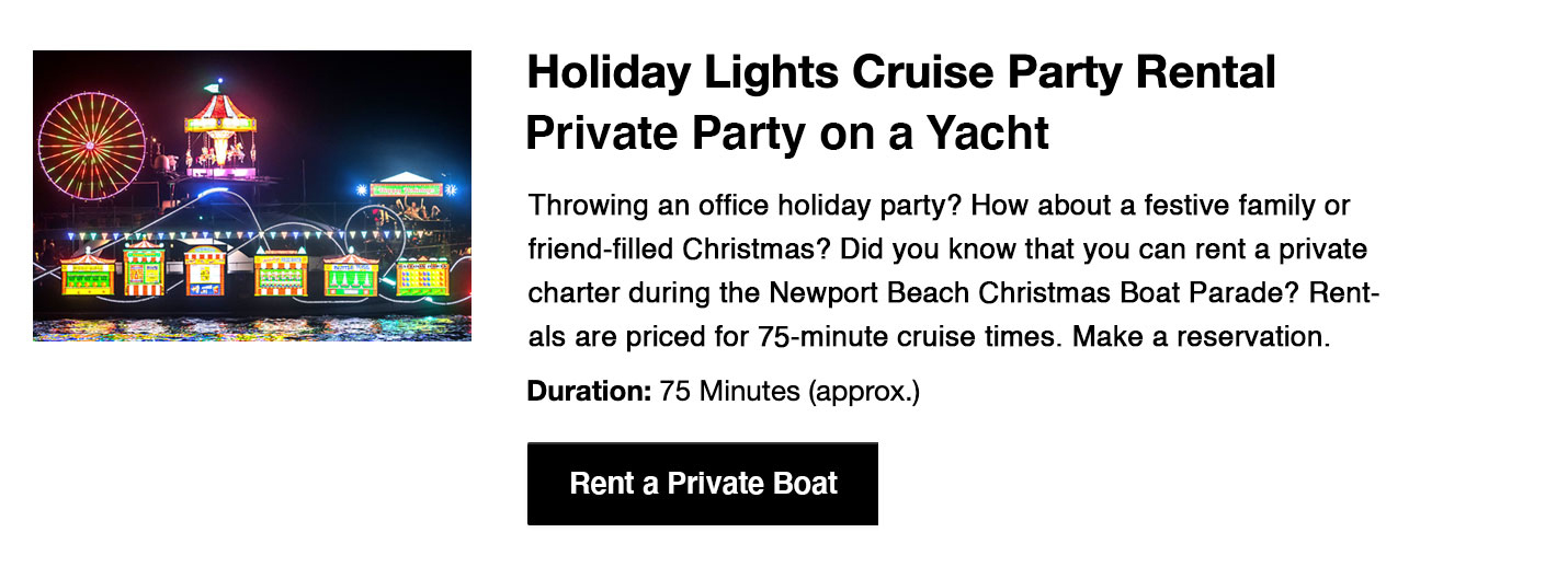 Newport Beach Christmas Boat Parade Reserve Tickets